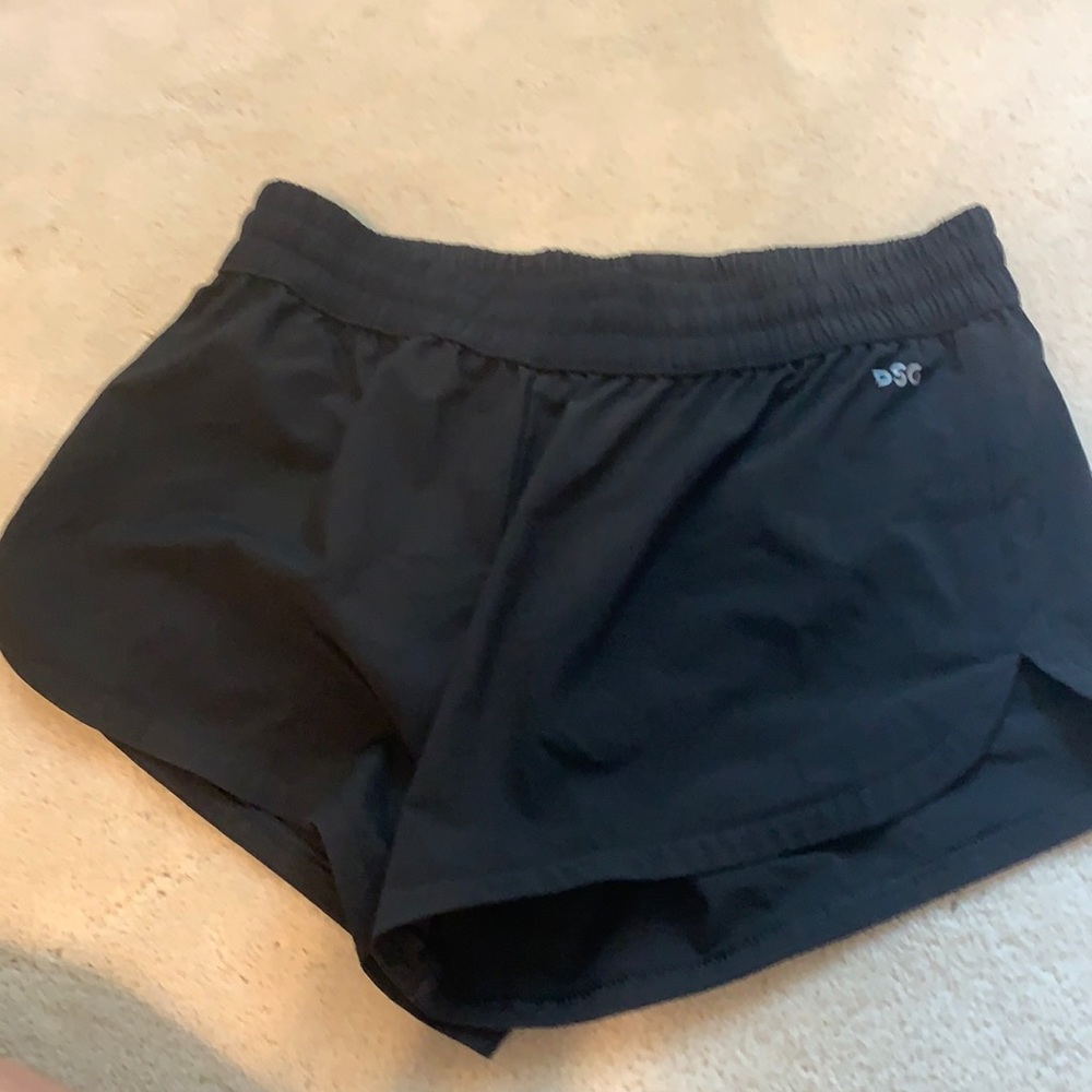 Black athletic shorts